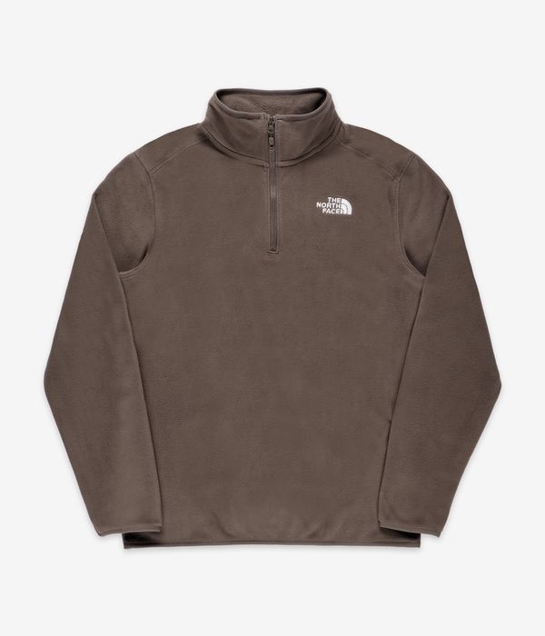 The North Face 100 Glacier 1/4-Zip Sweatshirt (smokey brown)