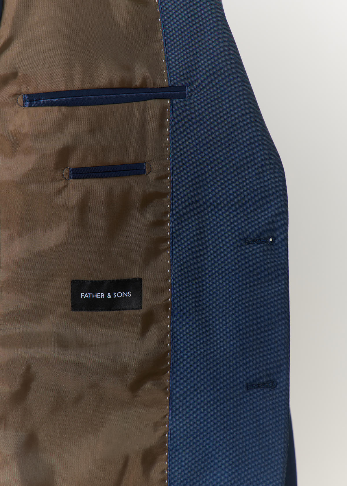 Costume 2 pièces Slim en laine unie bleu jeans