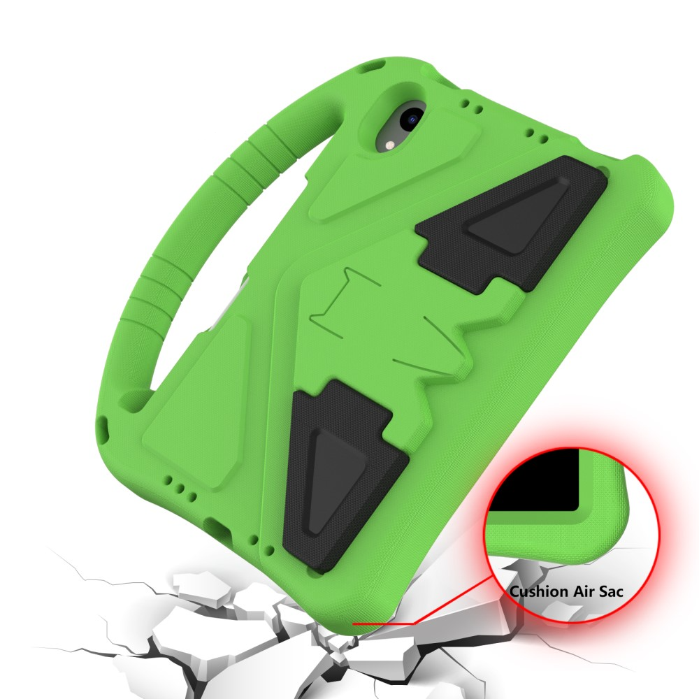 iPad Mini 7 (2024) / Mini 6 (2021) Stossfeste Kinder Schaumstoff Hülle mit Griff   Kickstand - Grün
