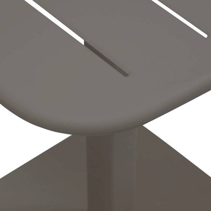 Table de jardin carrée ALEGORIA Café