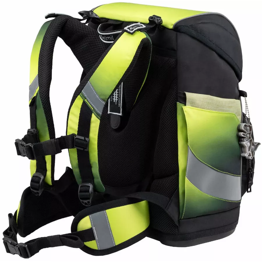 Belmil Schulranzen Premium Smarty Plus Set 5-teilig Black Green