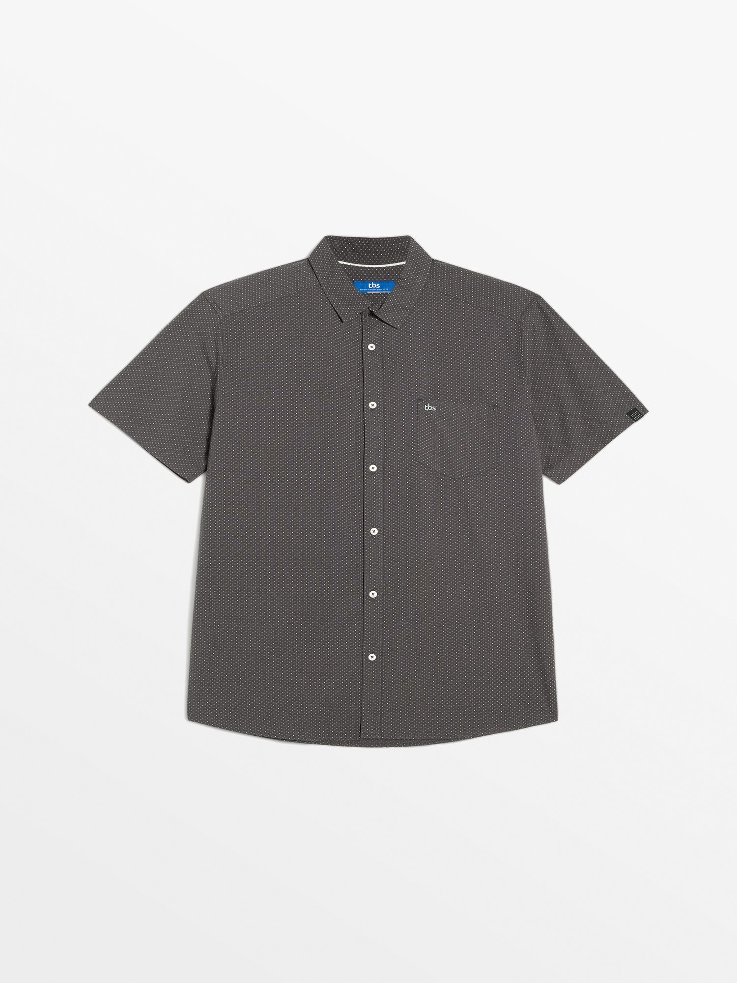 Chemise Homme Manches Courtes Gris