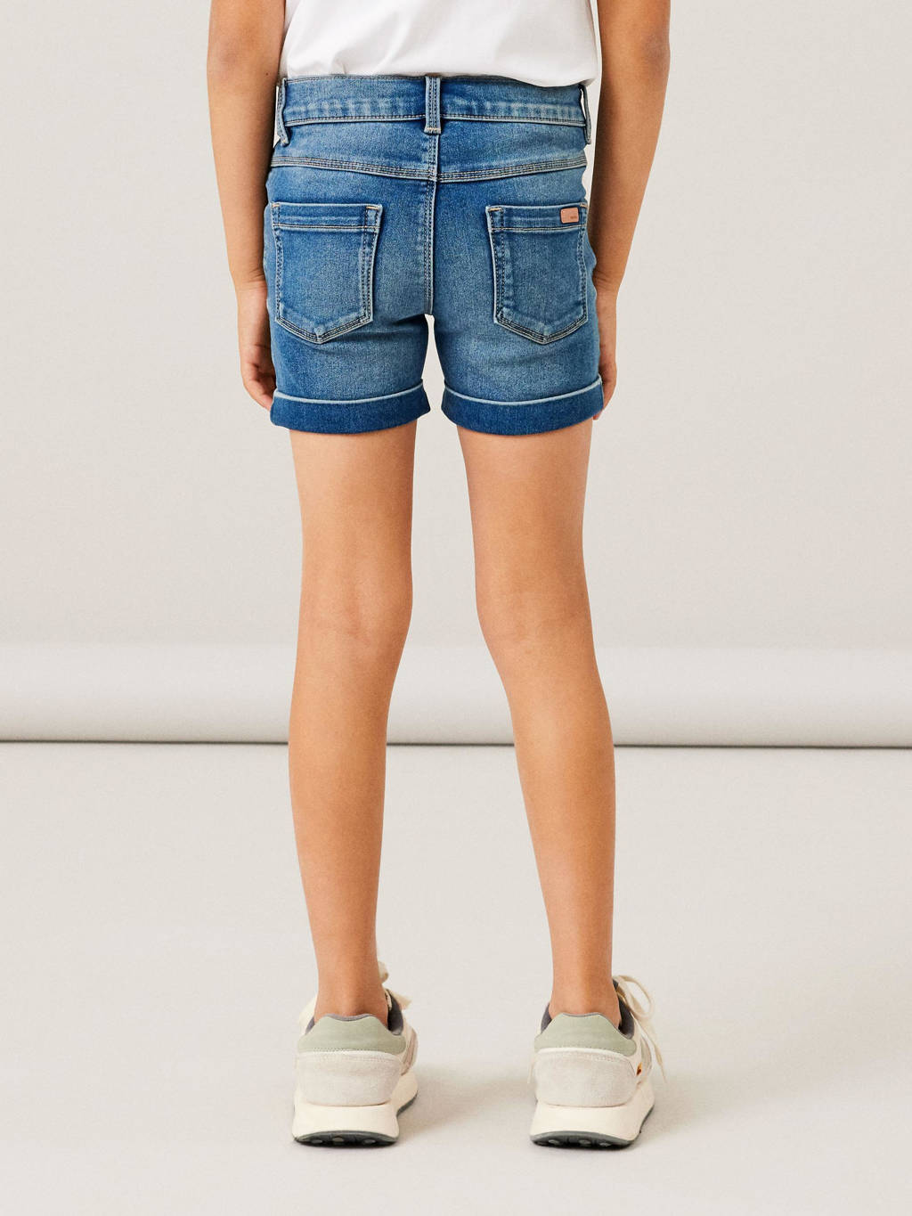 NAME IT slim fit denim short NKFSALLI medium blue denim
