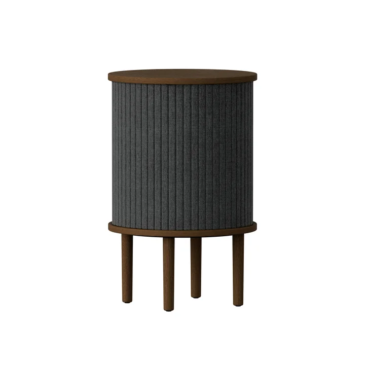 Umage - Audacious Beistelltisch mit USB Anschluss, Ø 38 x H 59.3 cm, Eiche dunkel / shadow