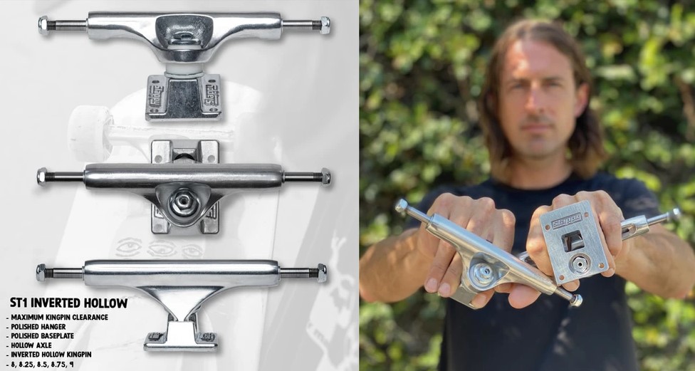 Slappy Trucks STF1 Inverted Hollow Polished 8.25