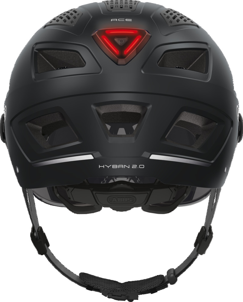 ABUS Hyban 2.0 ACE cykelhjelm LED sort