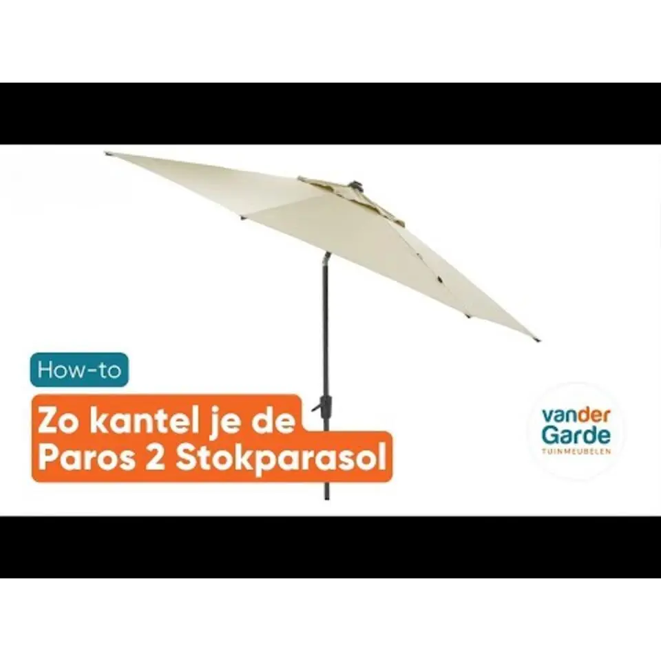 Madison - Parasol Paros II Round Sage Green - 300cm - Groen