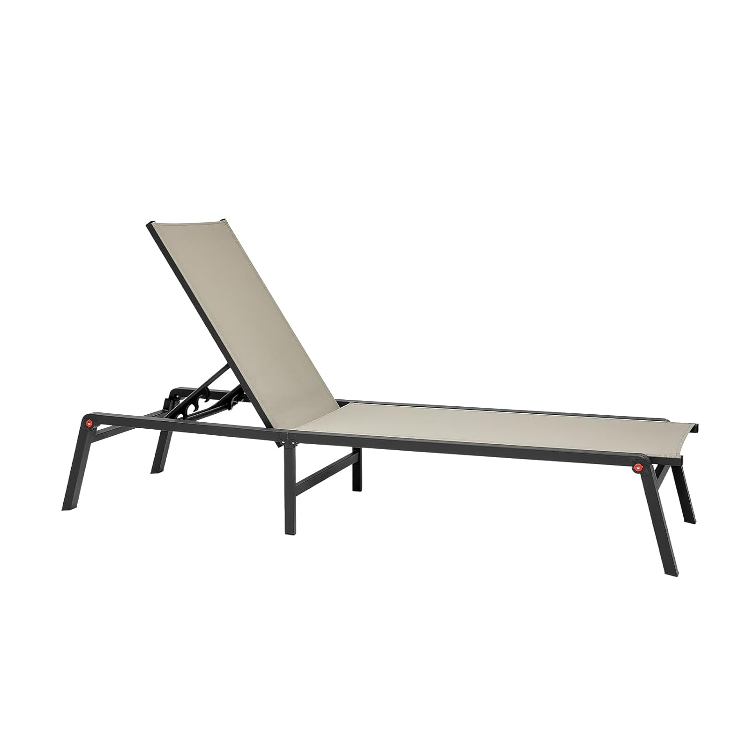 VEVOR Sonnenliege, 181,44 kg Tragkraft, Klappbarer Liegestuhl aus Aluminium, 2er-Set, Gartenliege mit 5 verstellbaren Positionen, Strandliege für Outdoor, Pool, Strand, Terrasse, Patio, Rasen