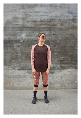 Maillot Manches 3/4 Femme Poc MTB Pure Marron Foncé/Clair