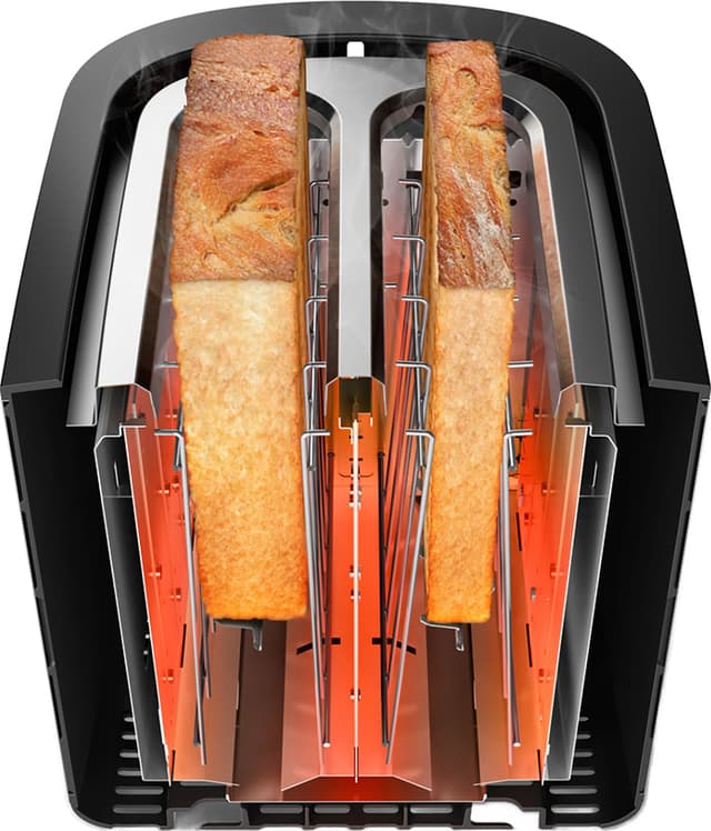 Philips Viva Collection brødrister HD2650/90 (rustfri stål)