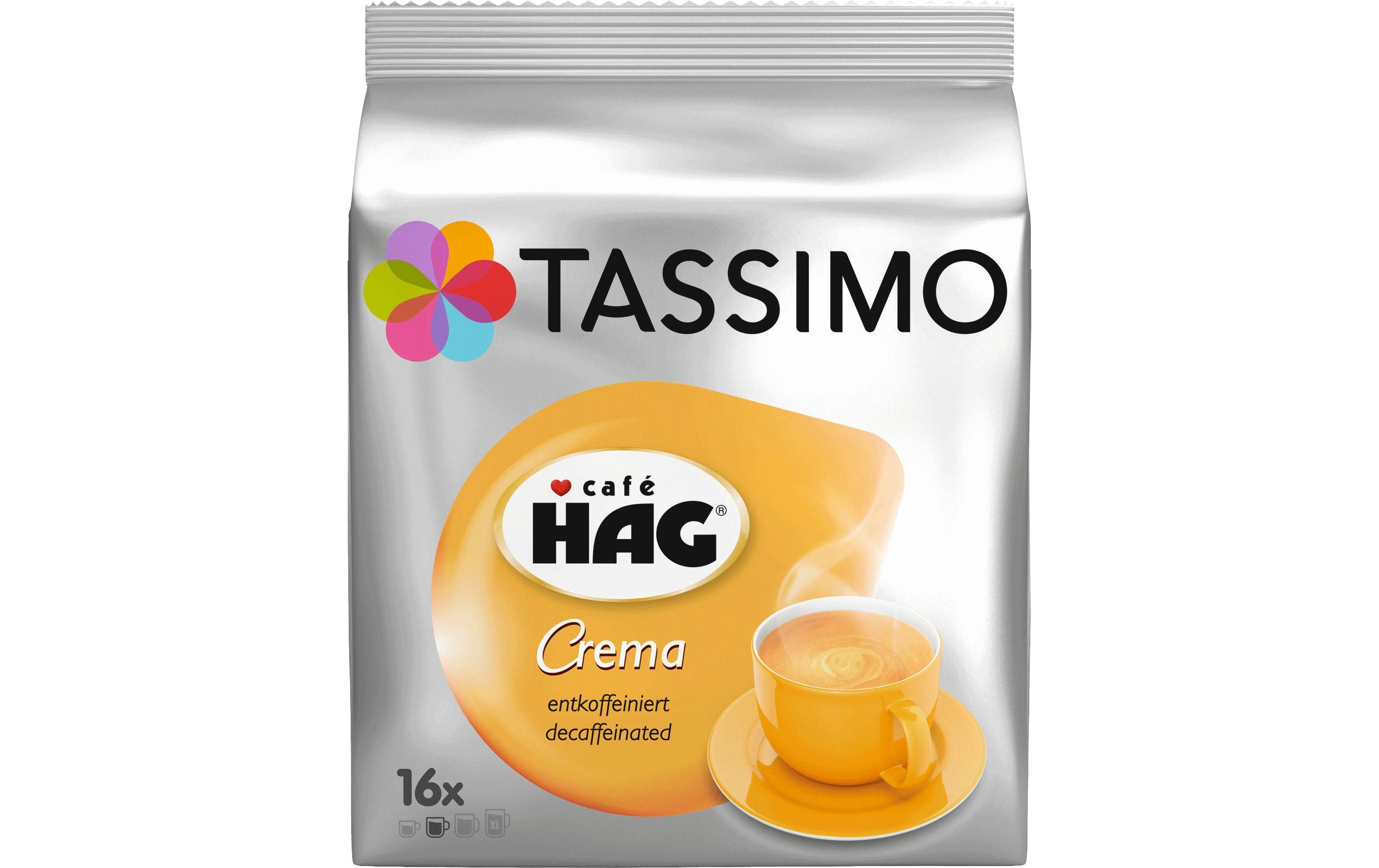 Kaffeekapseln T DISC Café HAG Crema 16 PortionenEntkoffeinierter Crema-Kaffee T Discs