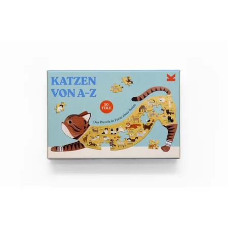 Laurence King Verlag Puzzle - Katzen von A-Z, 50 Teile