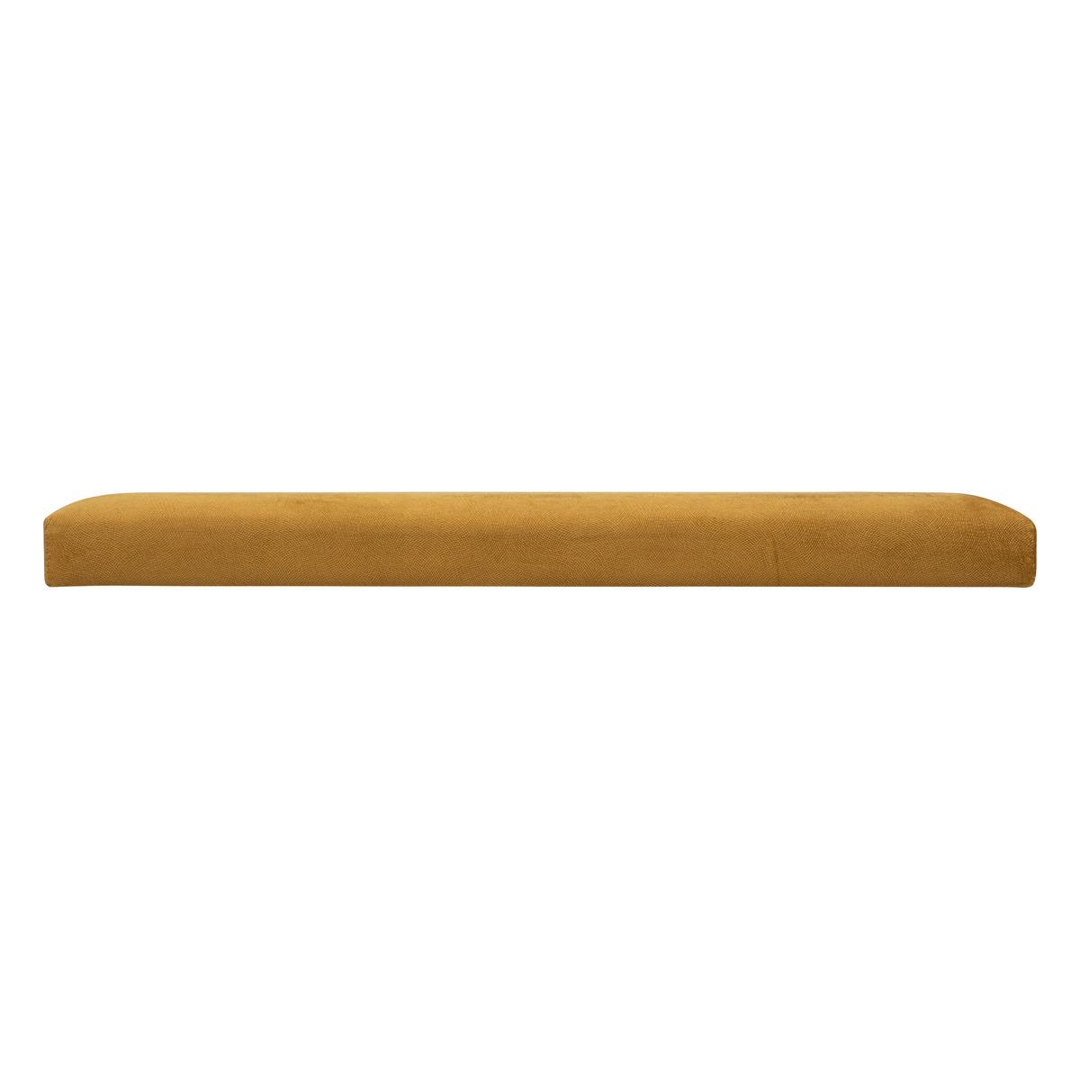 POUF PLIANT DOUBLE VELOURS LILOU OCRE D.76X38CM