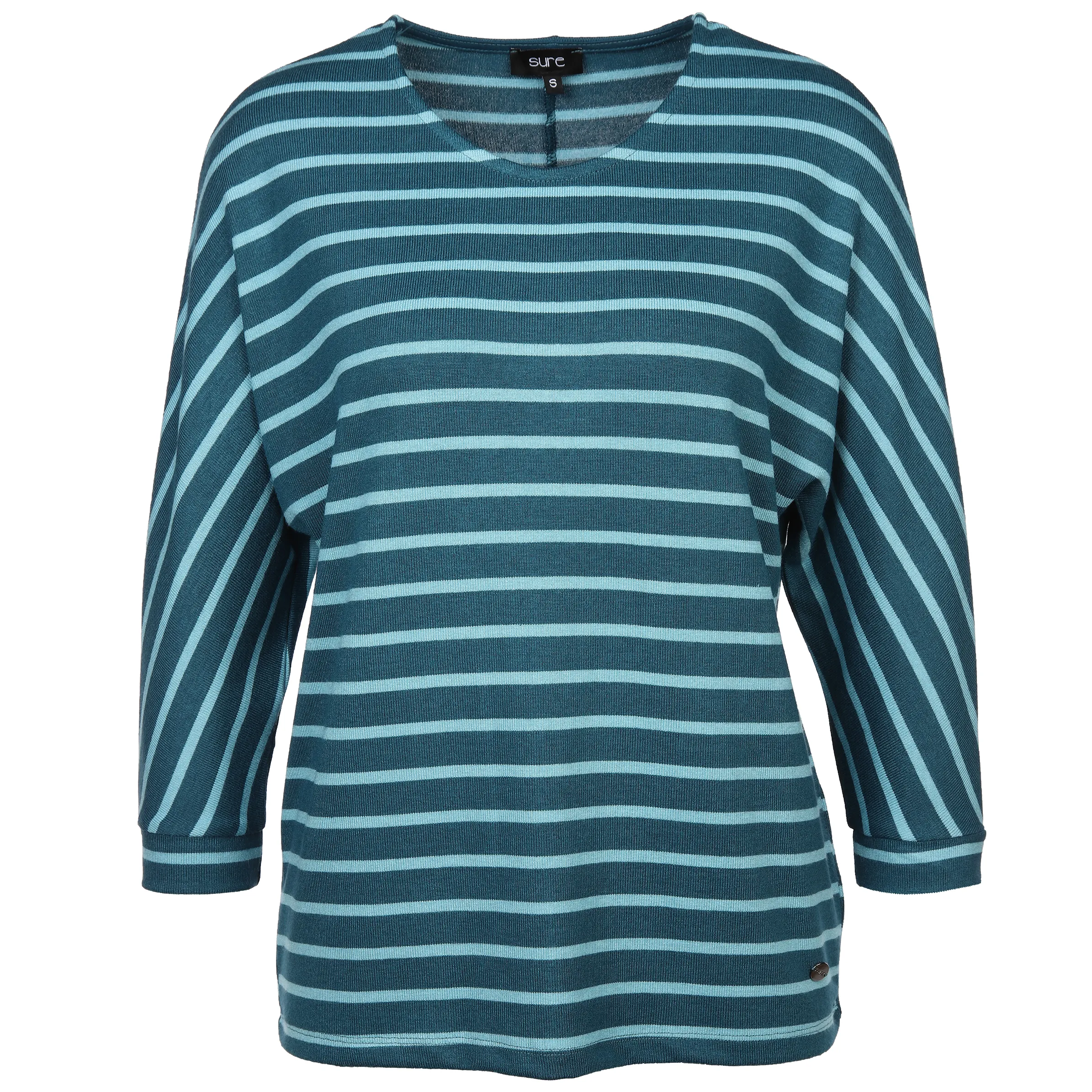 Damen Shirt mit 3/4 langen Fledermausärmeln
