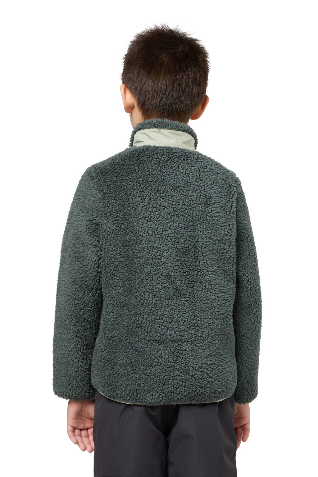 Jack Wolfskin fleece jack Ice Curl grijsgroen