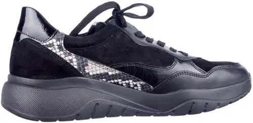 Gabor zwart combi 73.451.27 - maat 9 sneaker zwart - maat 9 Calandschoen
