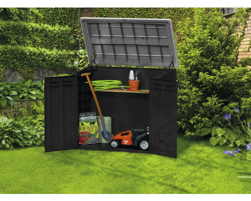 Keter Store-it-out Max tuinbox inclusief gasveren, 145,5 x 82 x 125 cm, antraciet/grijs