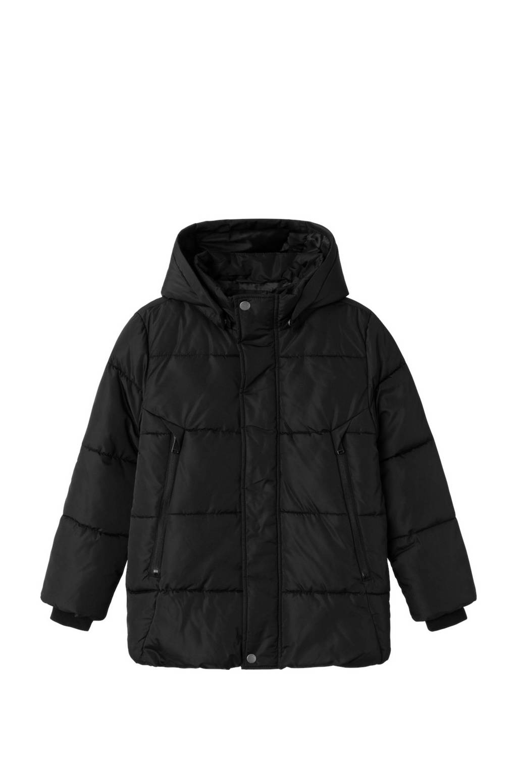 NAME IT gewatteerde winterjas NKMMEMO zwart