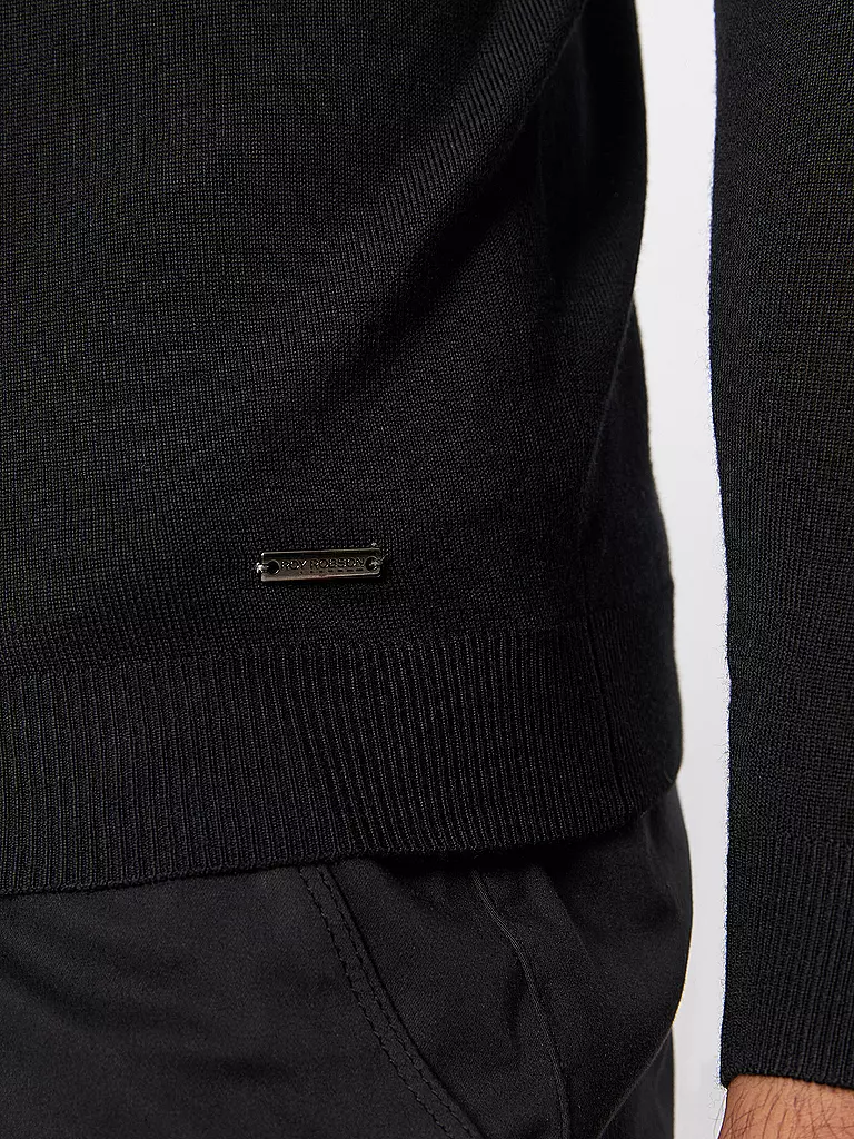 ROY ROBSON Rollkragenpullover schwarz