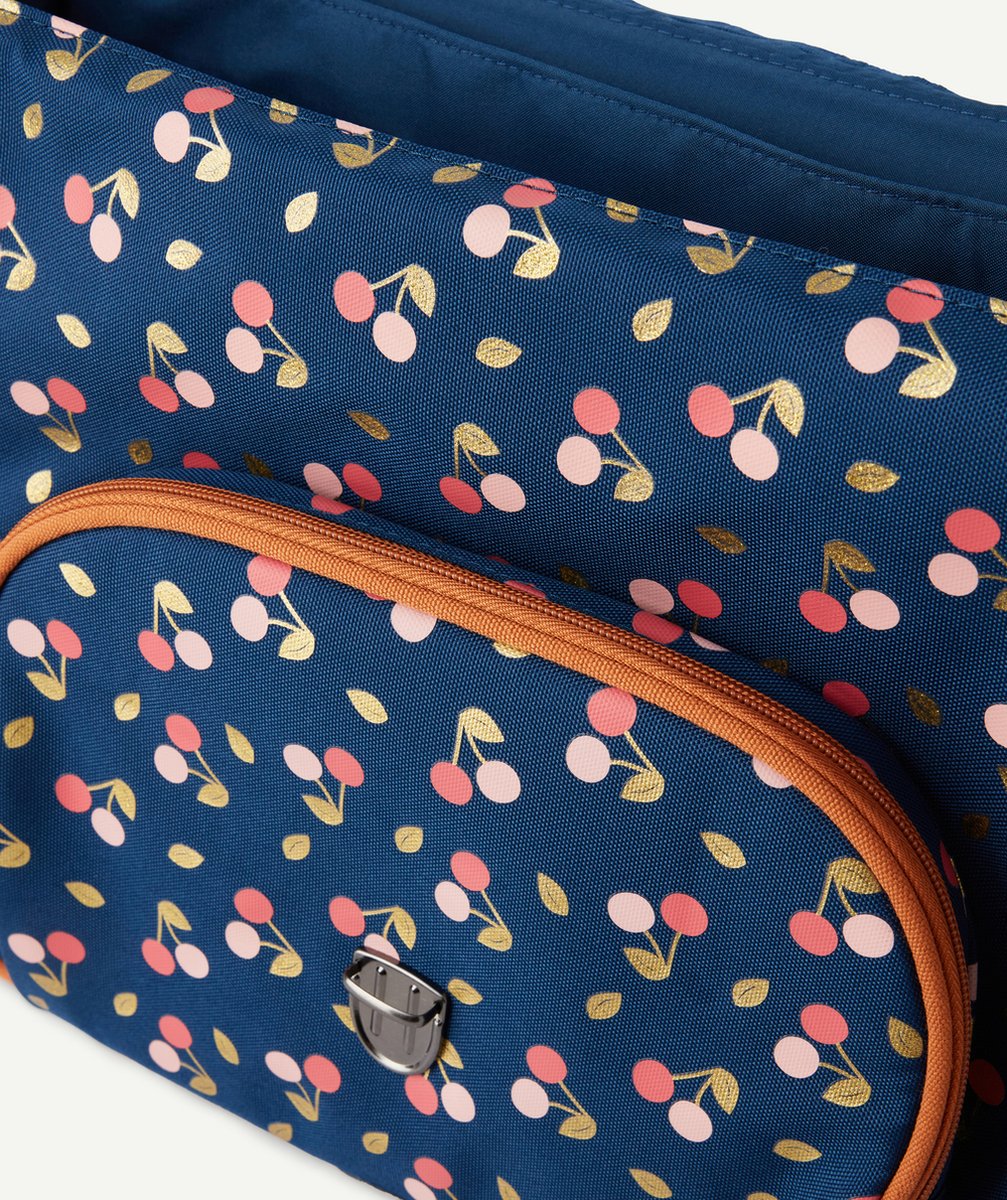 TANN'SLE CARTABLE ALEXA BLEU IMPRIMÉ CERISES