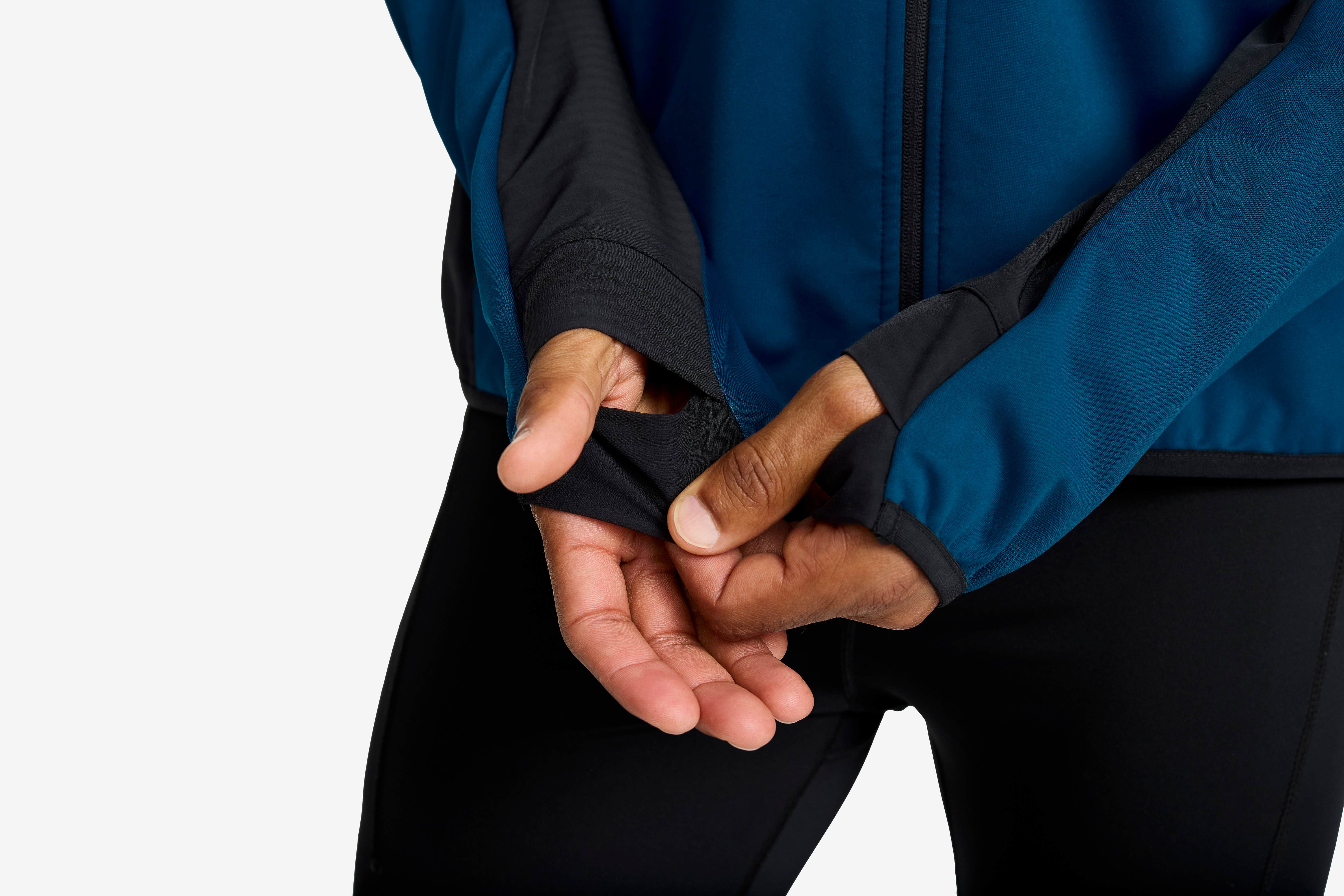 Pace Hooded Wind Jacket Herre Blue Opal
