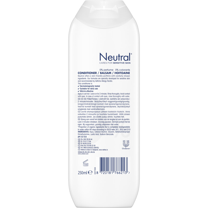 Neutral Parfumvrij conditioner