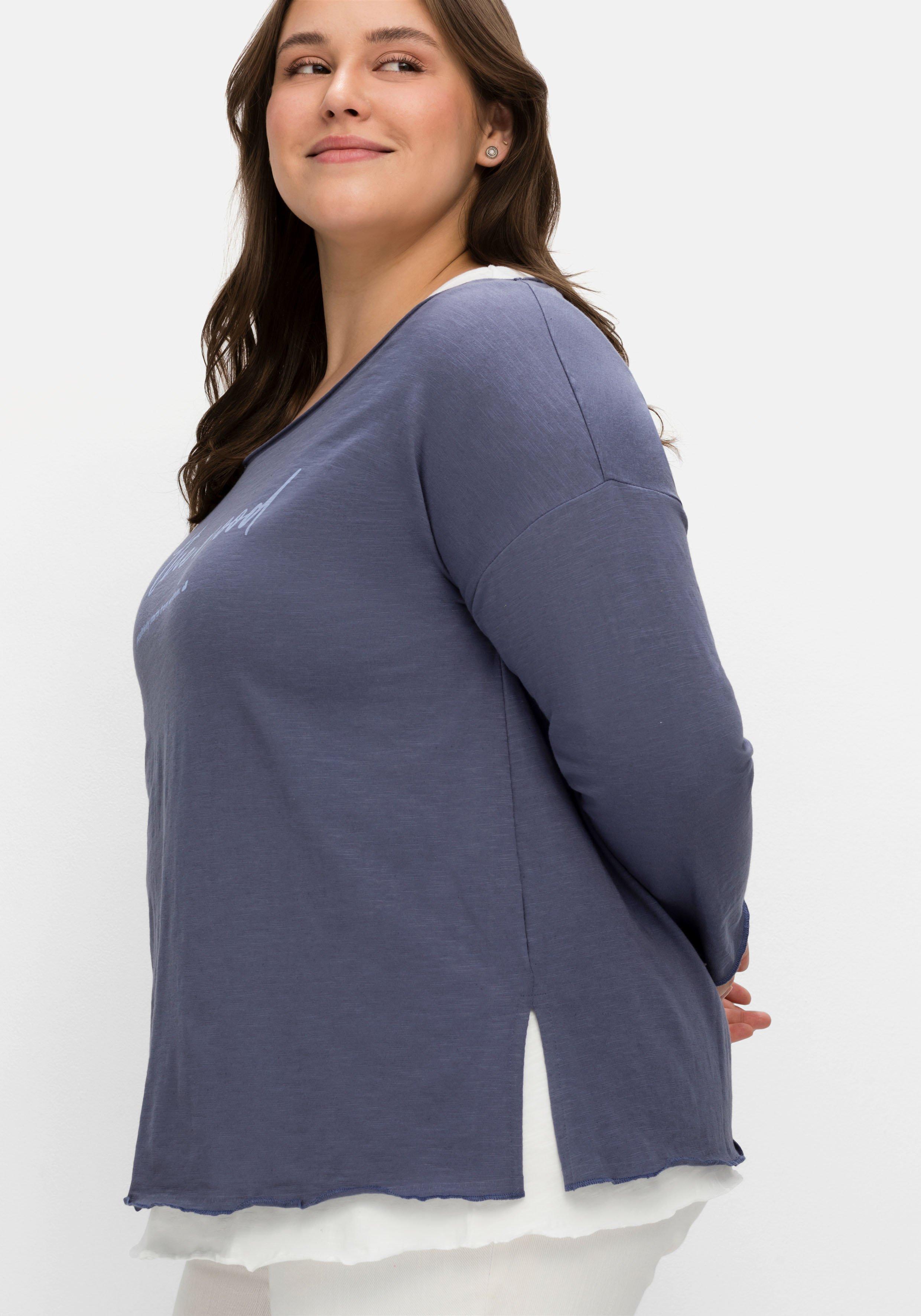 Shirt mit Top im Layerlook, mit Flammgarn