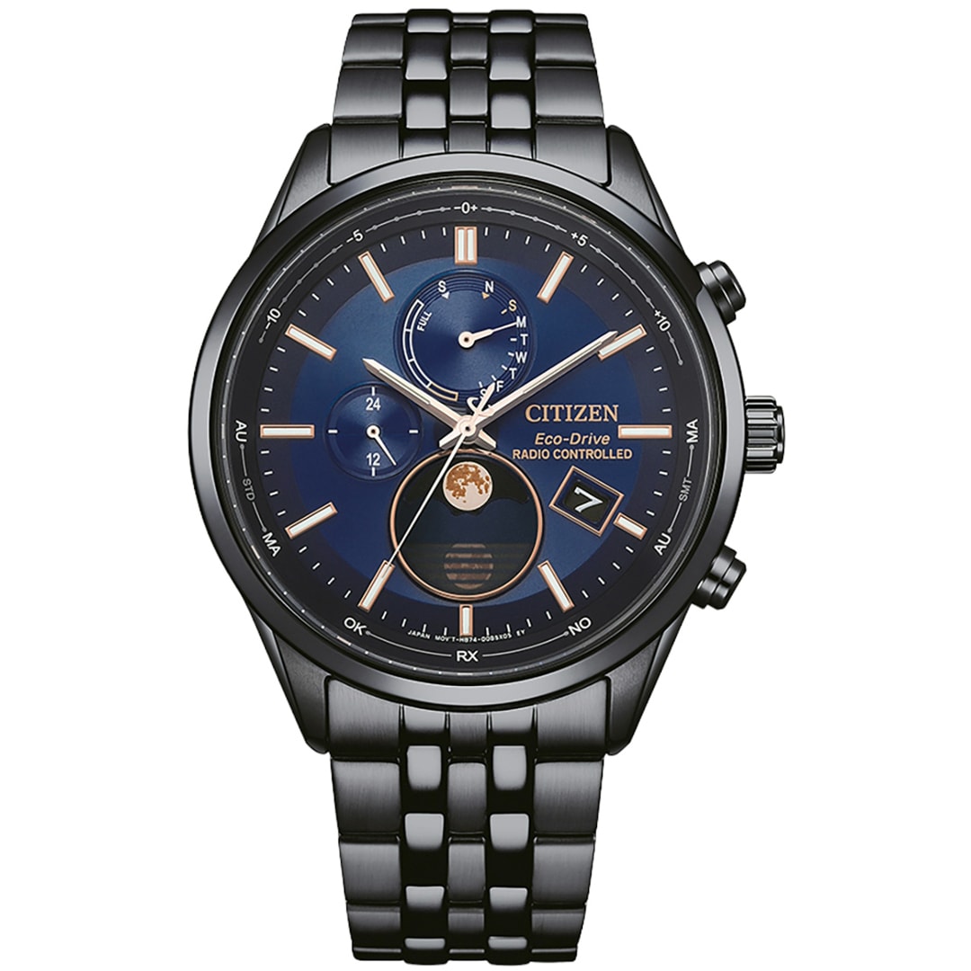 Citizen Elegant Moon Phase Eco-Drive Radio Controlled