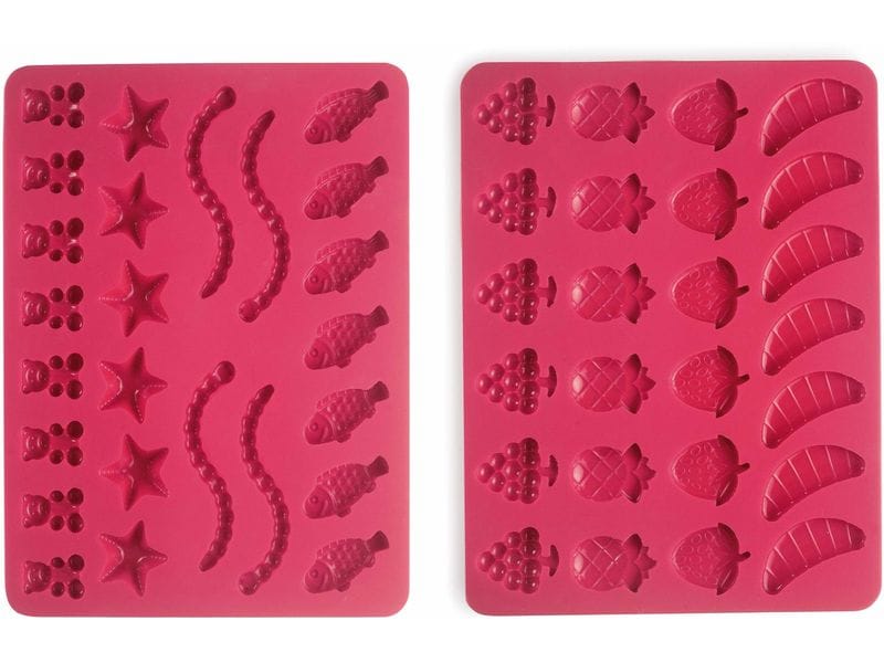 Ibili Gummibärchen-Formen 2 Stück, 23 x 18 cm Perfekt für hausgemachte Gummibärchen