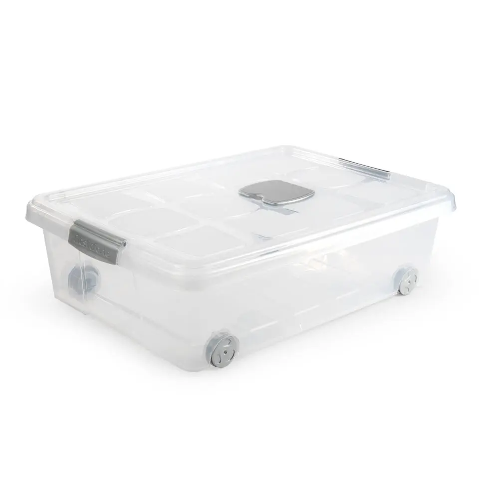 Plasticforte Opslagbak met deksel - 1x - 31L - 62 x 45 x 18 cm