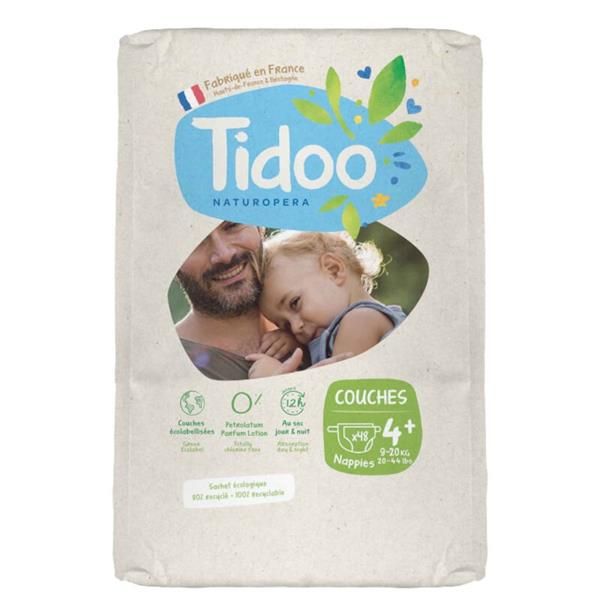 Fraldas Ecológicas Tam.4L  (9-20Kg) X48