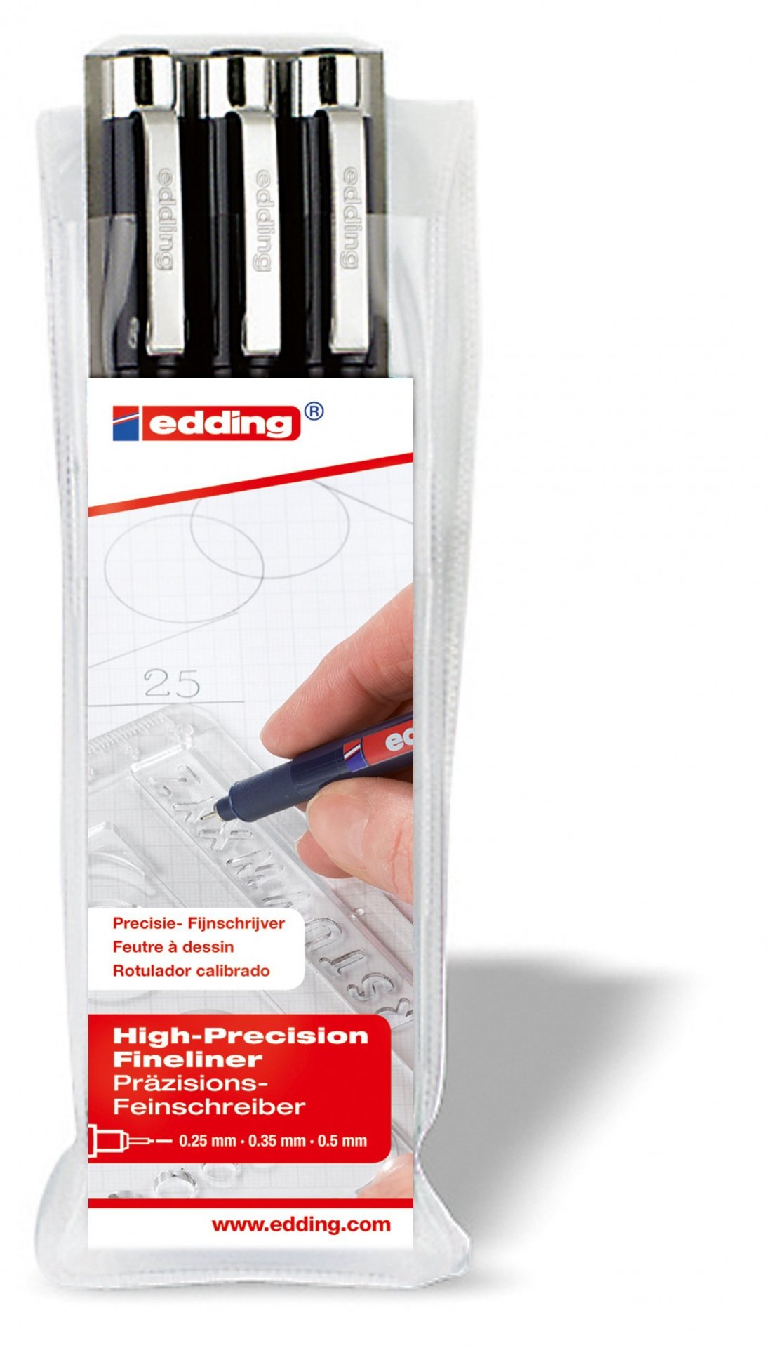 Edding 1800 Profipen, lichtbeständig, Set