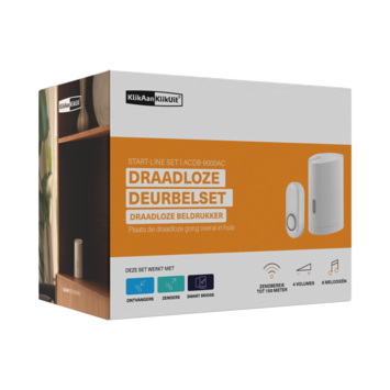 KlikAanKlikUit Mobiele draadloze deurbelset ACDB-9000AC