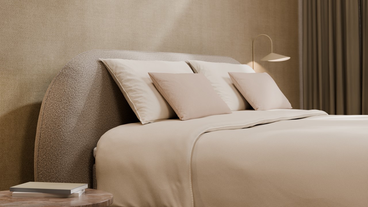 Boxspring Flow - Wool look natural