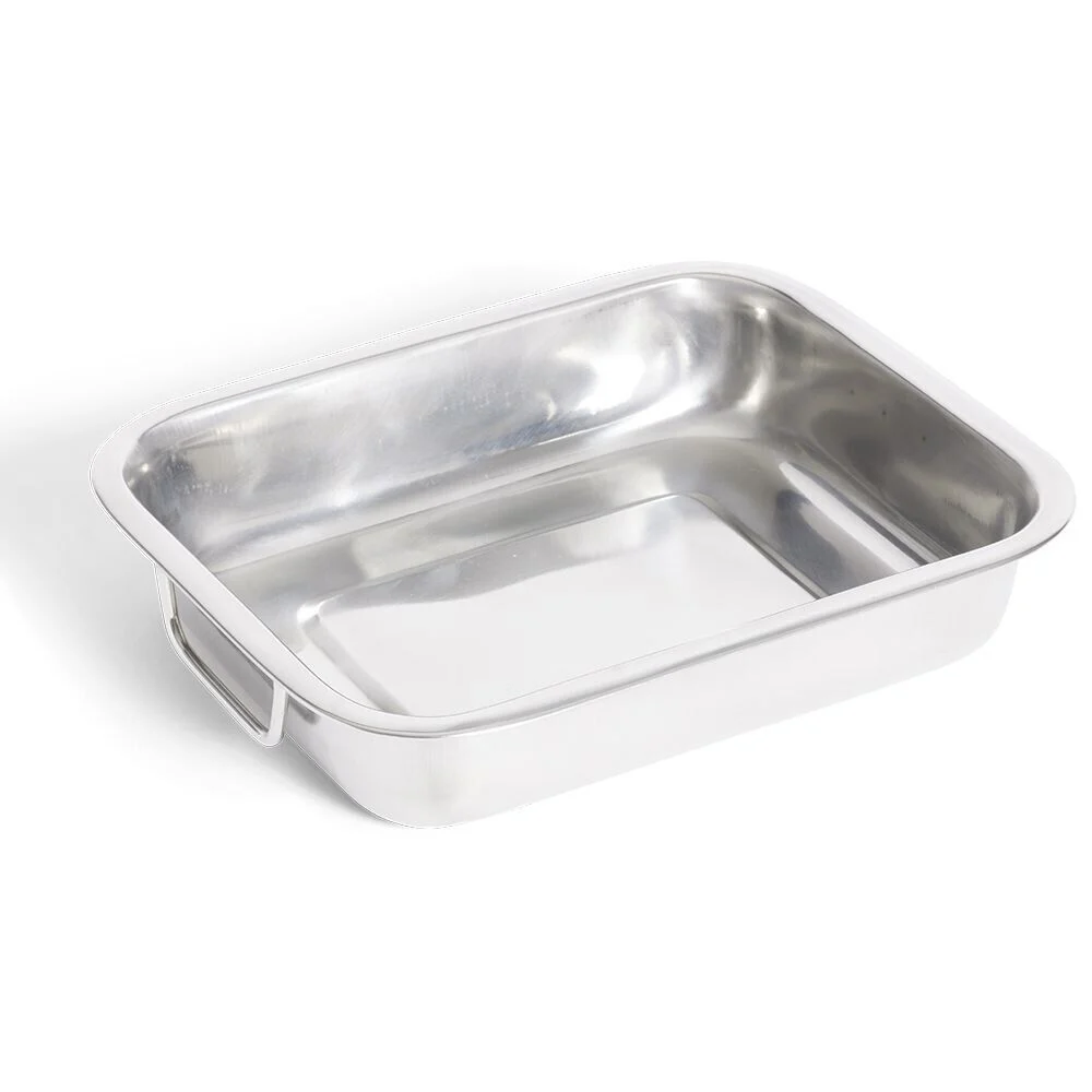 Plat à lasagnes en inox 27x19,5xH6,5cm