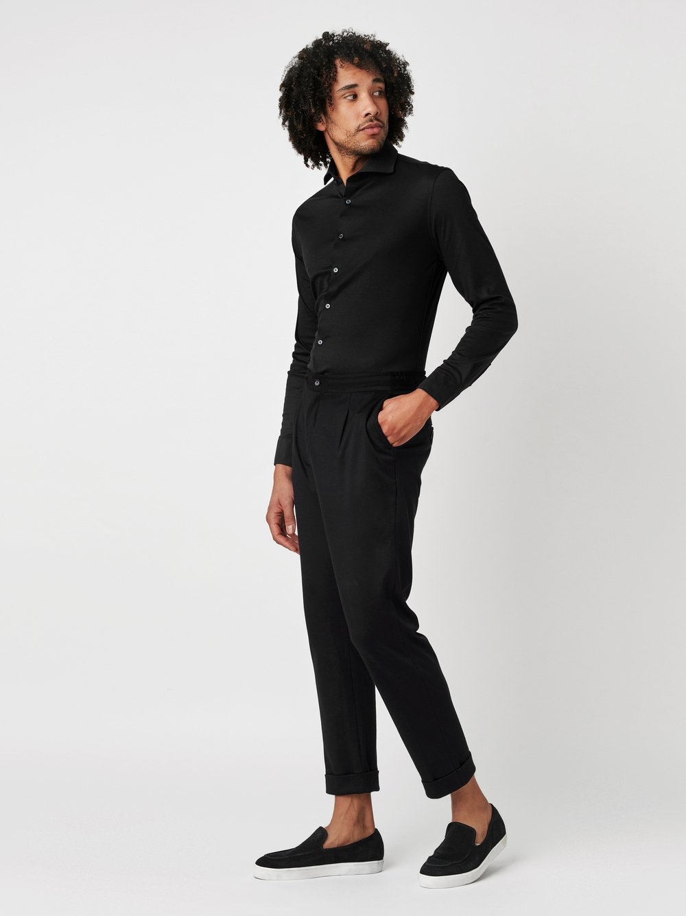DESOTO Langarmhemd »Jerseyhemd Essential Hai langarm« Flexibler Stretch