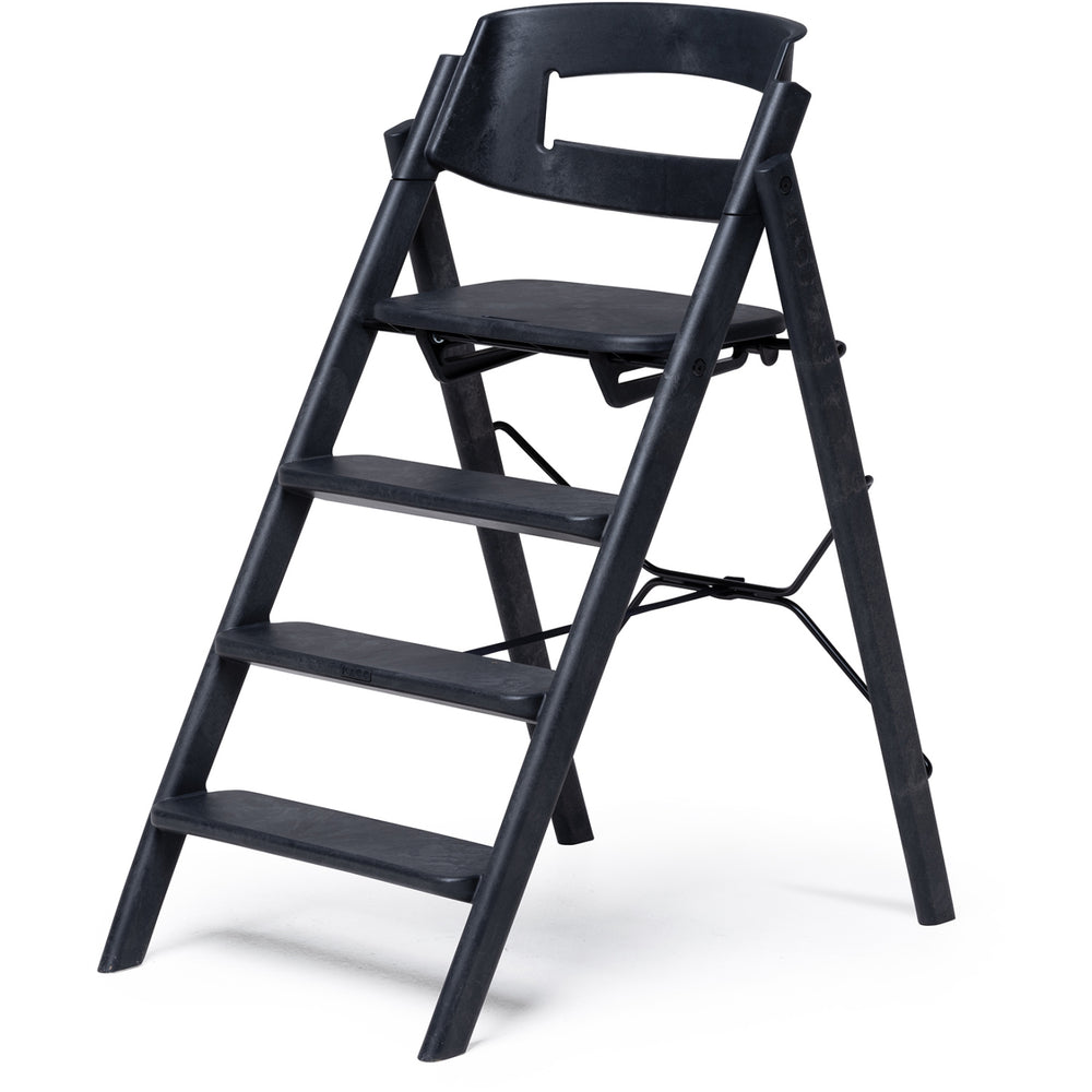 Køb KAOS Charcoal Black Klapp Højstol Recycled Med KLAPP® Sikkerhedsbøjle Og Bakke Bundle