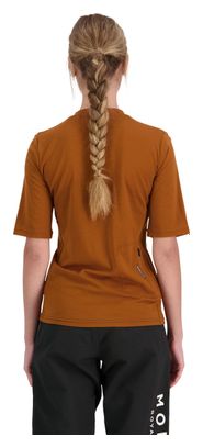 Maillot Manches Courtes Femme Mons Royale Redwood Merino VT Bleu/Marron