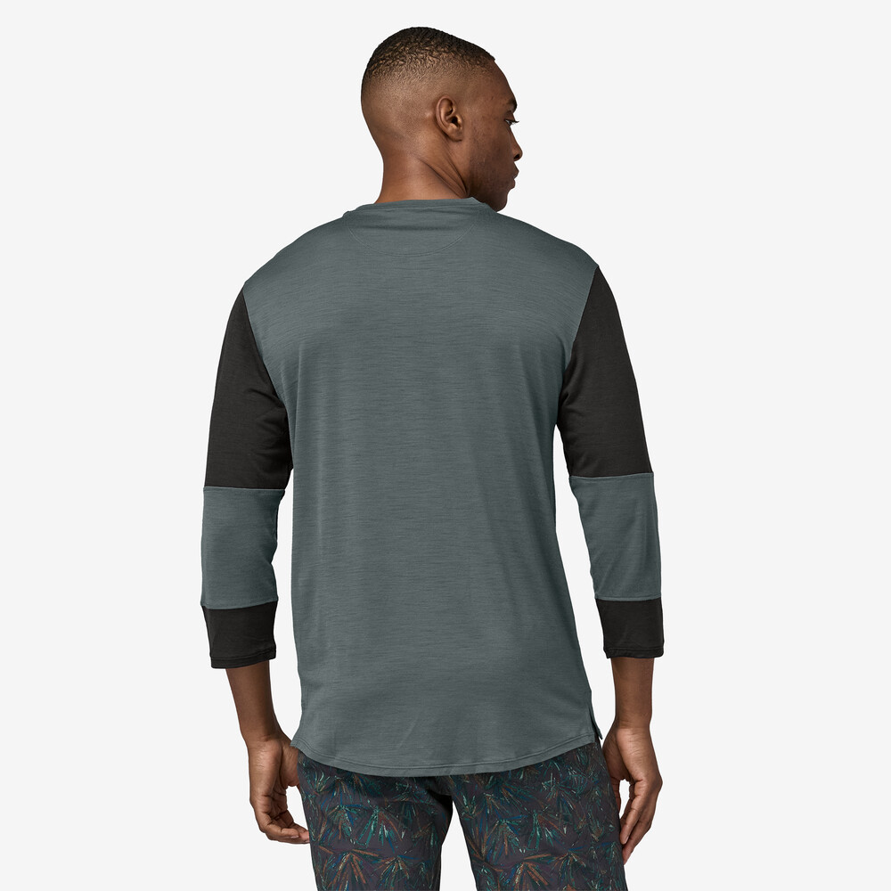 Merino-Radtrikot für Herren mit 3/4-Ärmeln