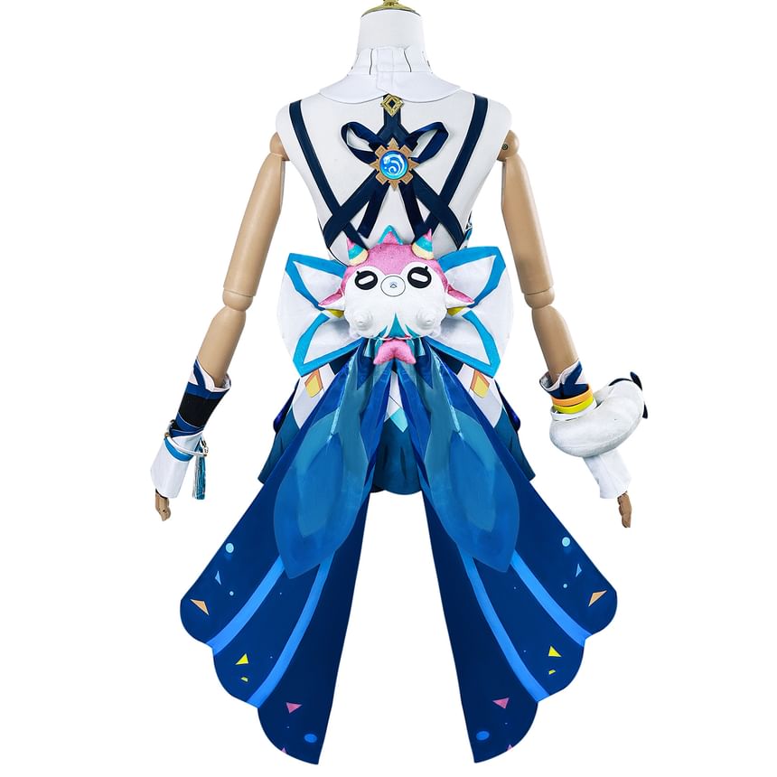 Custaplayu - Genshin Impact Mualani Cosplaykostuum / Pruik / Schoenen / Set