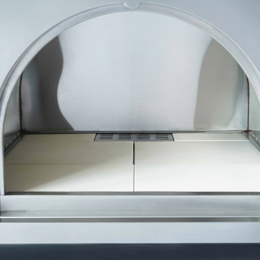 Meuble four à pizza pour cuisine d'extérieure