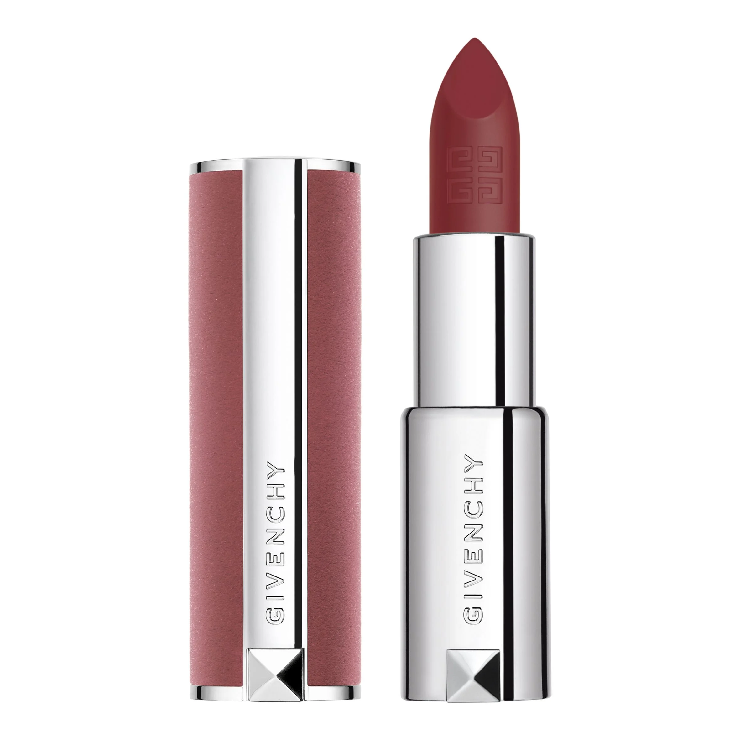 LE ROUGE SHEER VELVET - Rouge à lèvres mat effet floutant |- N27 - Rouge Infusé