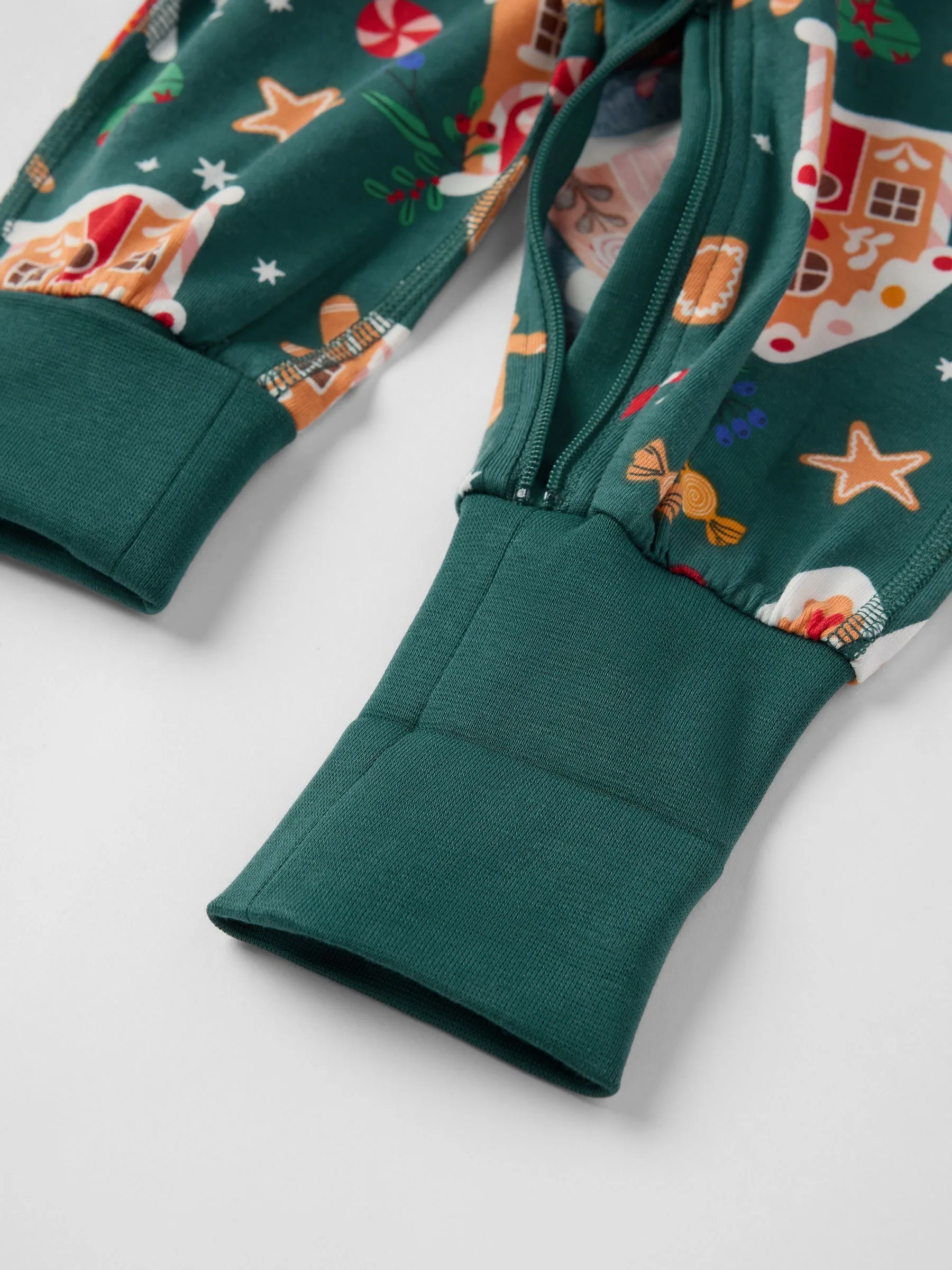 Groen - Polarn O. Pyret Printed Sleepsuit