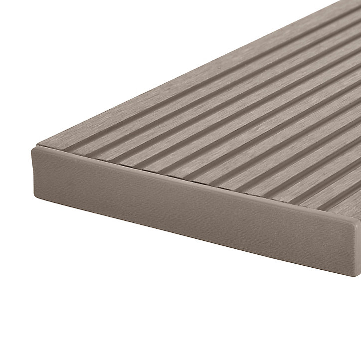 Embouts de finition lame de terrasse Neva taupe (x 10)