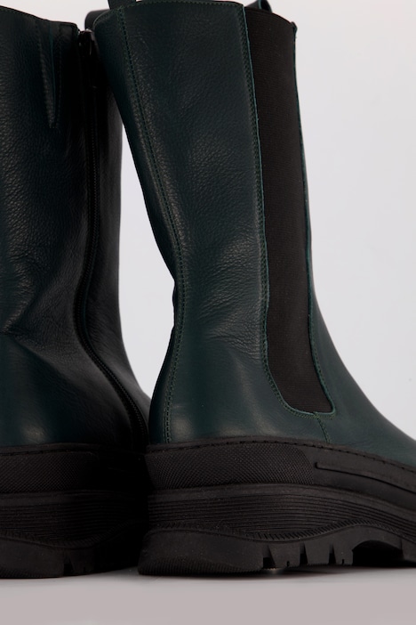 Chelsea-Boots, Elastikeinsatz, Reißverschluss, Weite H