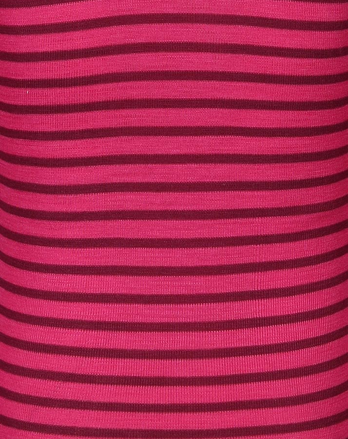 Langarm-Unterhemd STRIPES mit Seide in himbeere/orchidee