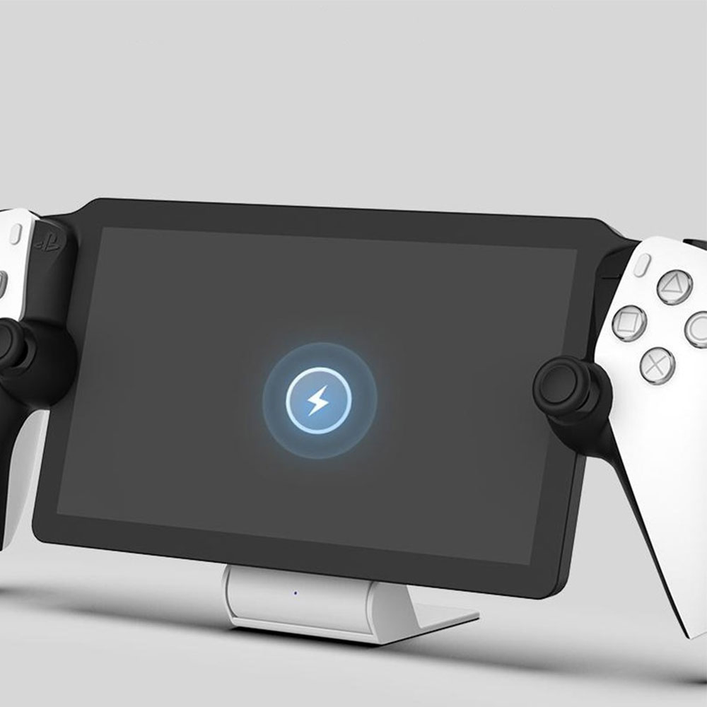 PlayStation Portal Remote Player faltbare Ladestation Charging Dockingstation mit magnetischem Adapter - Weiss