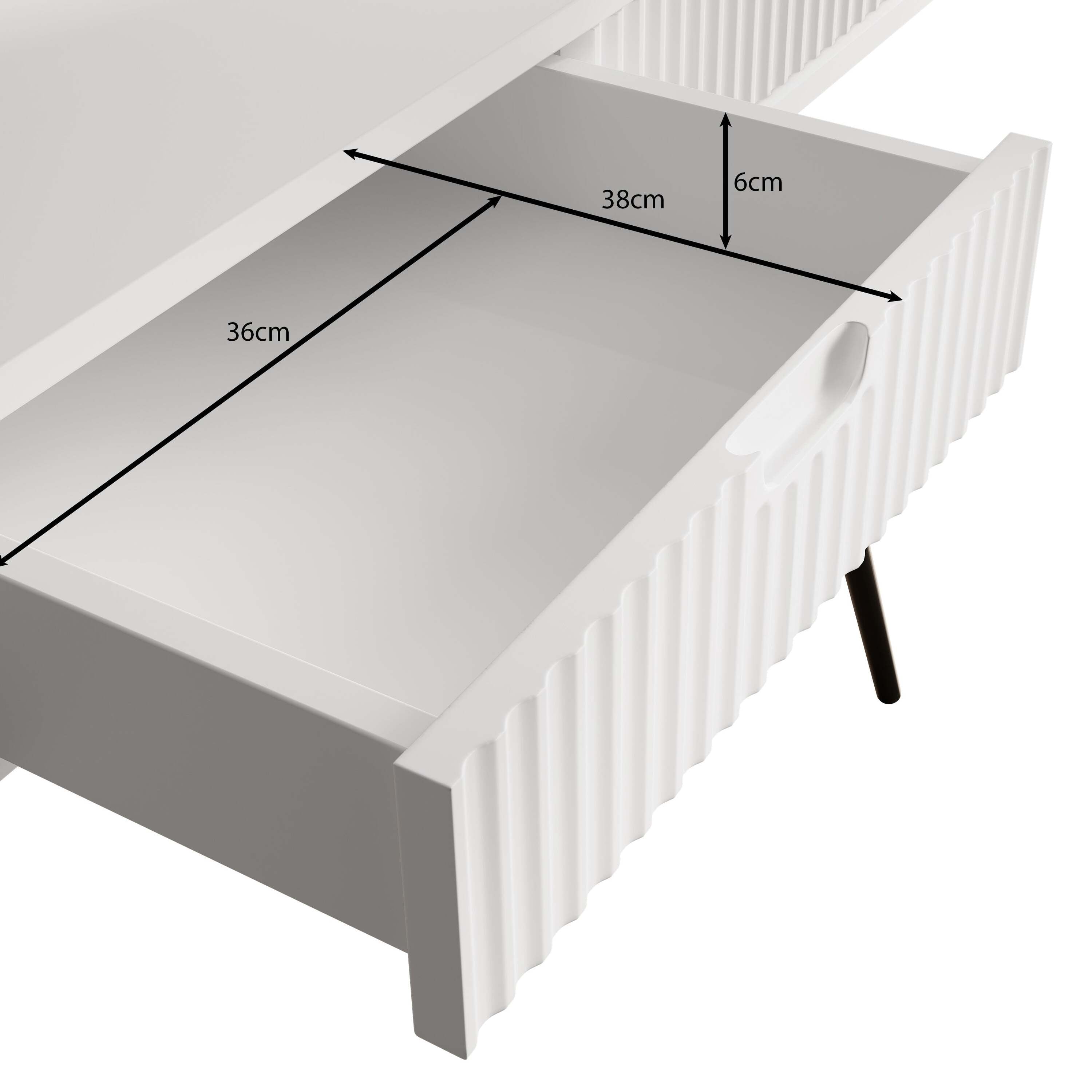 Meubella - Kaptafel Zakari - Beige - 103 cm