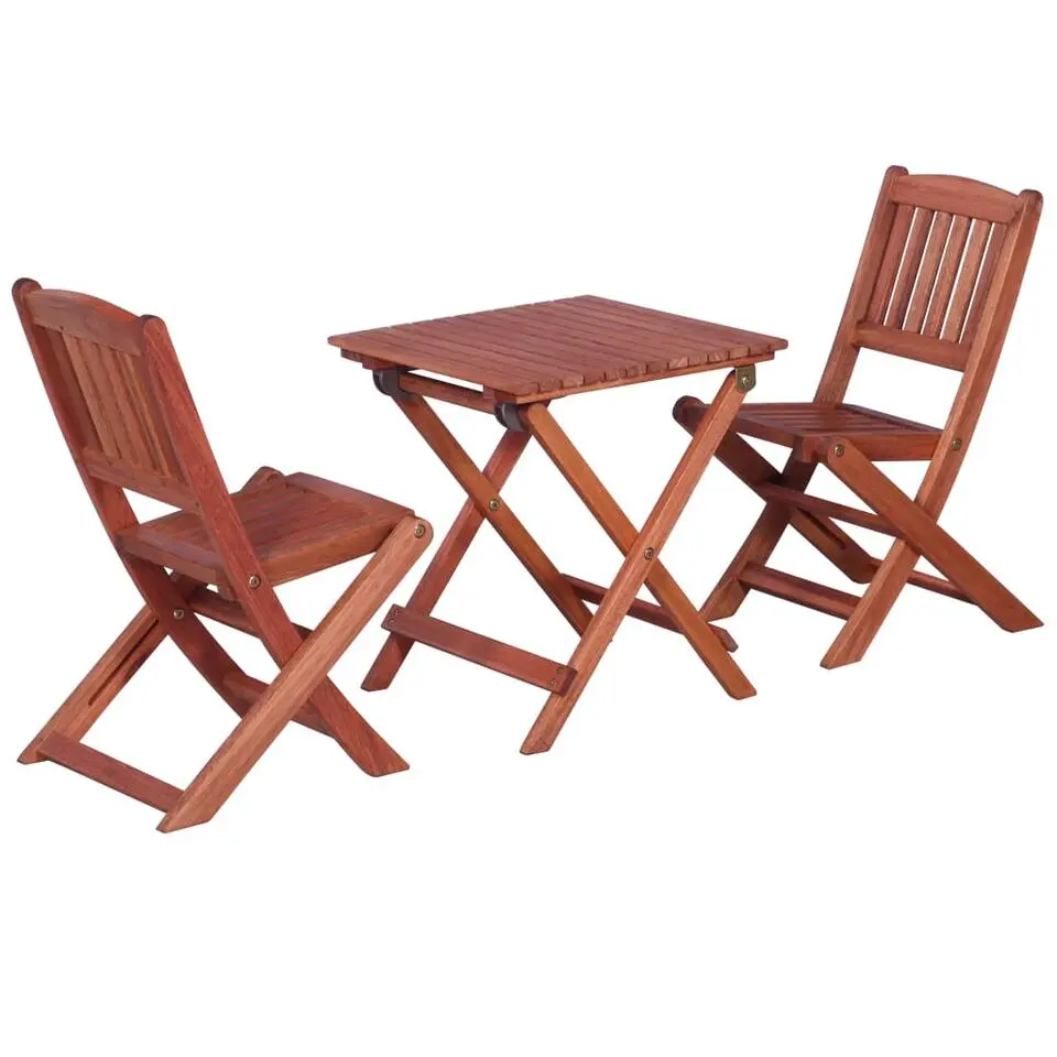vidaXL - Bistroset voor kinderen - Bruin - Hout - 3 stuks