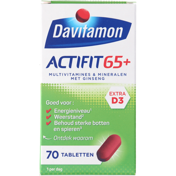 Davitamon Actifit 65+ tabletten, 70 stuks